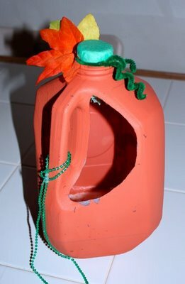 98 Recycled Trick or Treat Milk Jug crafts