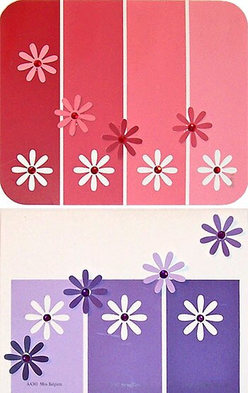 5 Paint Chip Samples and Swatches crafts