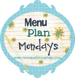 Menu Plan Monday Aug. 16th