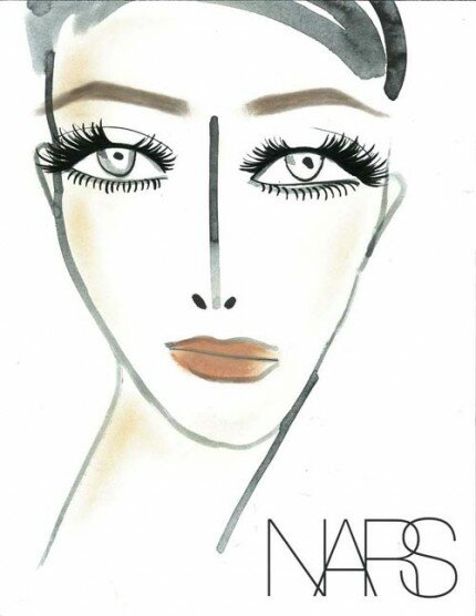 marc-jacobs-spring-2012-nars-makeup-facechart NARS Spring Collection 2012 beauty buzz